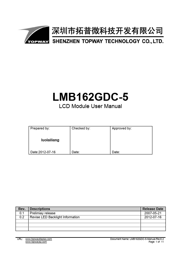 <?=LMB162GDC-5?> डेटा पत्रक पीडीएफ