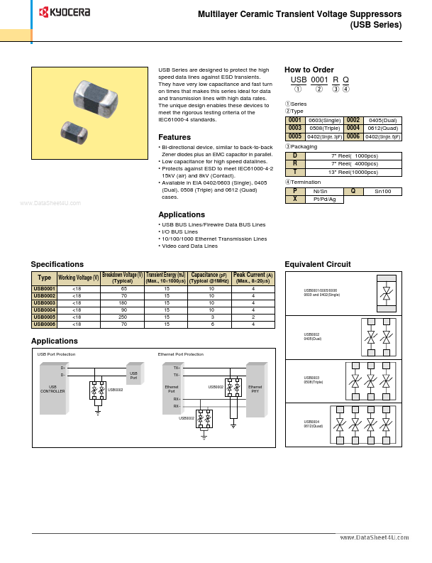 <?=USB0006DP?> डेटा पत्रक पीडीएफ