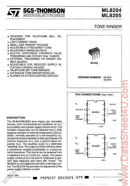 ML8204 ST Microelectronics