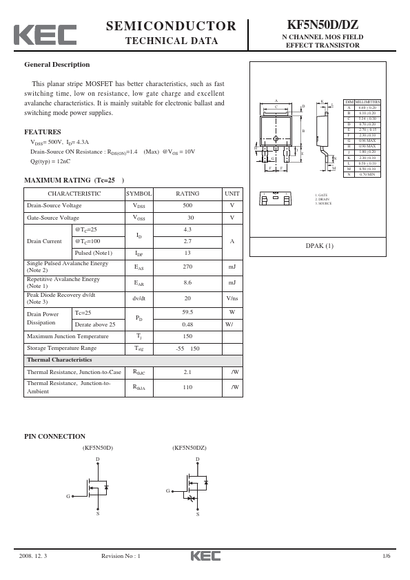 KF5N50DZ KEC