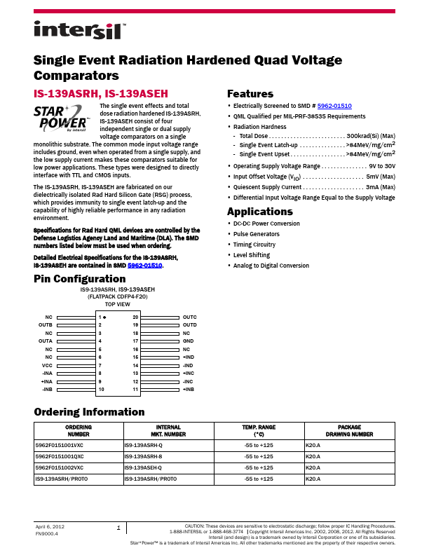 IS-139ASEH Intersil