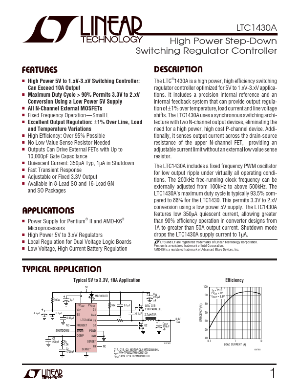<?=LTC1430A?> डेटा पत्रक पीडीएफ