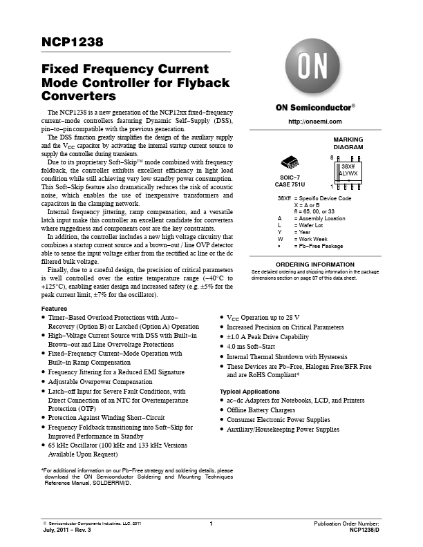 NCP1238 ON Semiconductor
