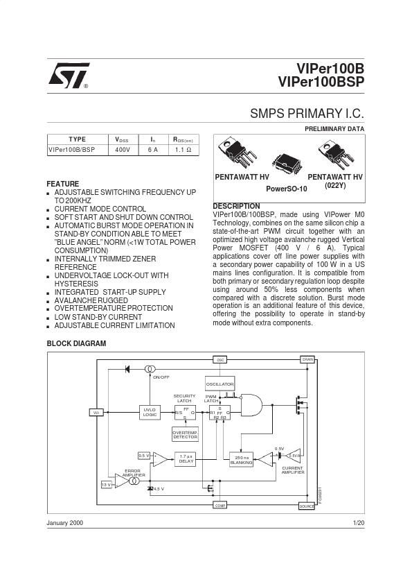 VIPER100BSP STMicroelectronics