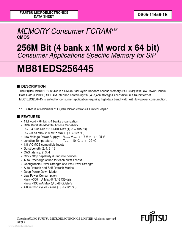 MB81EDS256445