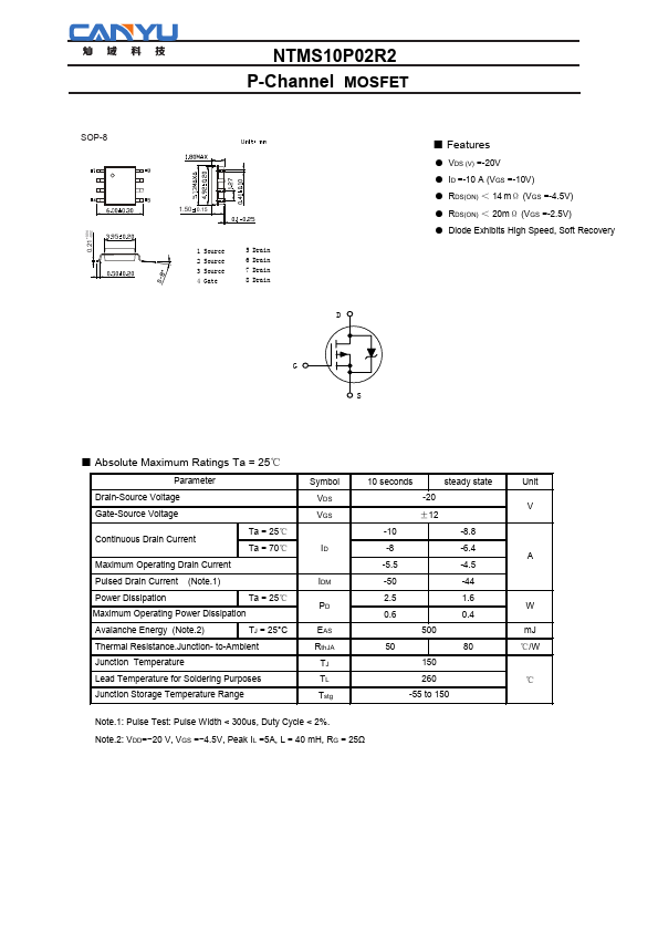 NTMS10P02R2 ETC