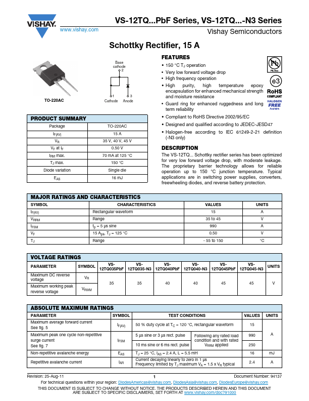 VS-12TQ040PbF