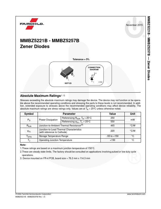 MMBZ5246B Fairchild Semiconductor