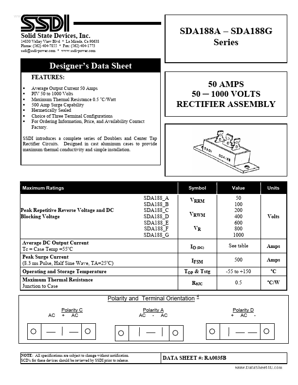 SDA188D SSDI