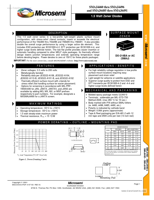 SMAJ4468 Microsemi