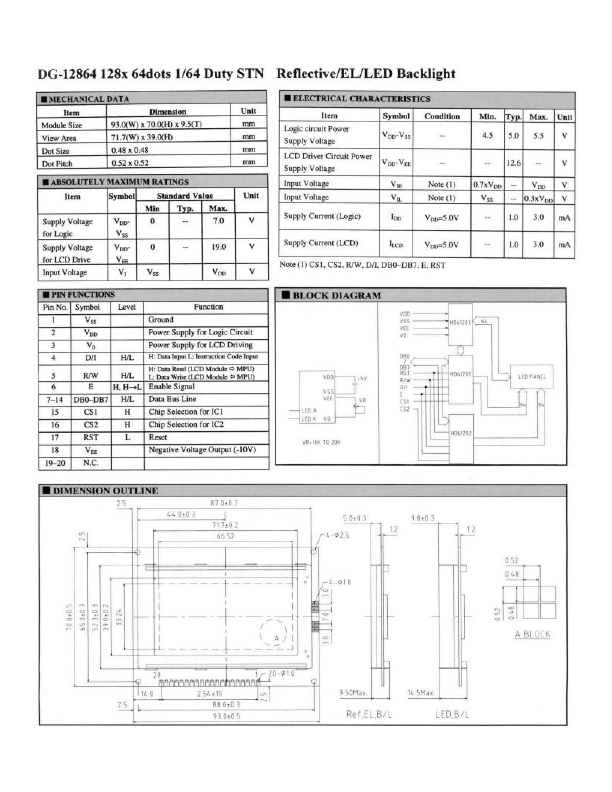 DG-12864 Excel Technology