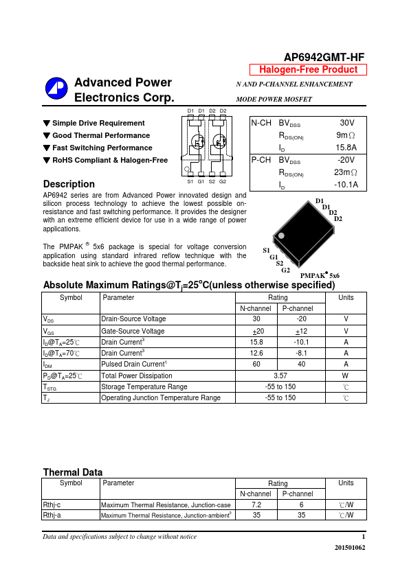 AP6942GMT-HF