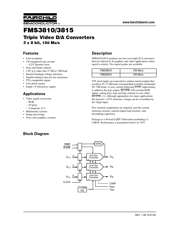 FMS3815KRC Fairchild Semiconductor