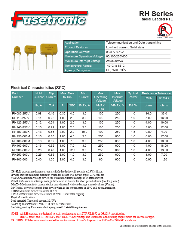 RH400-600 Fusetronic