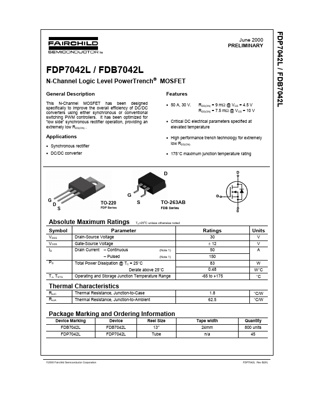 <?=FDB7042L?> डेटा पत्रक पीडीएफ