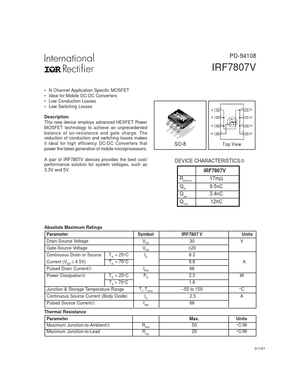 IRF7807V