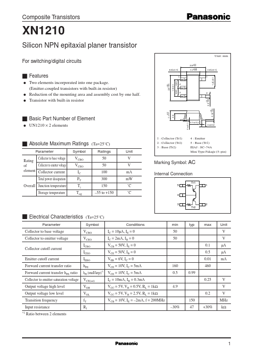 XN1210 Panasonic Semiconductor