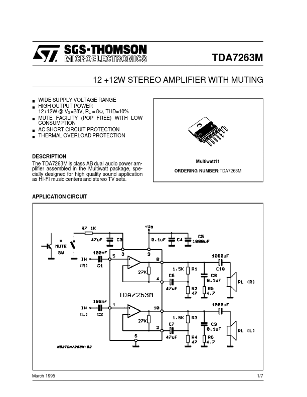 TDA7263M ST Microelectronics