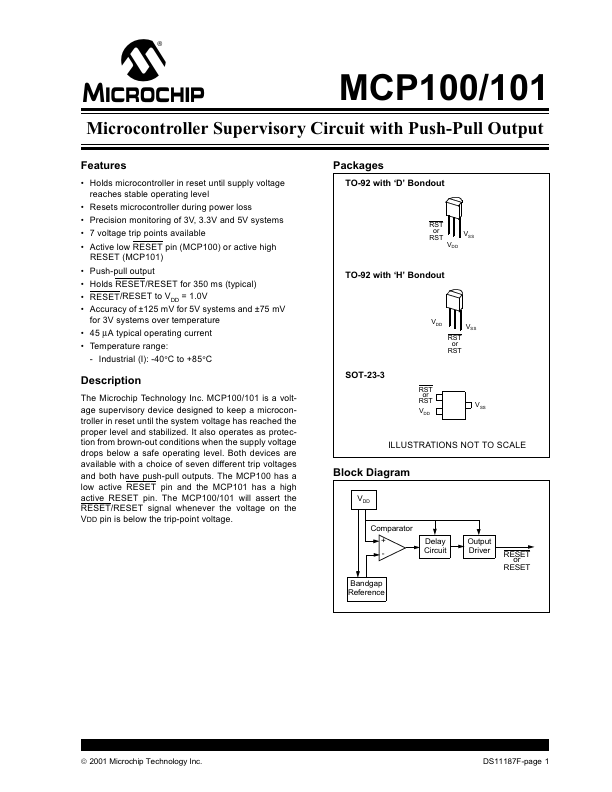MCP101 Microchip Technology