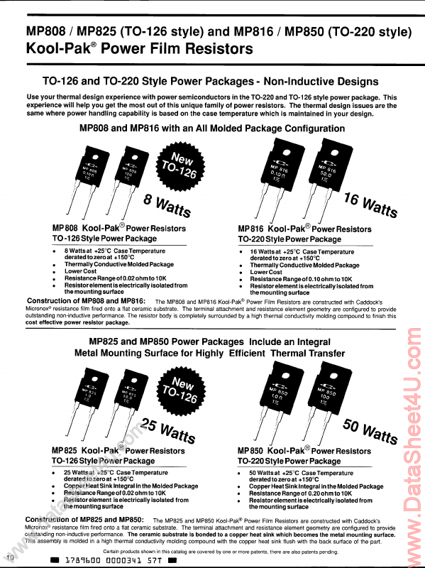 MP816 Caddock Electronics