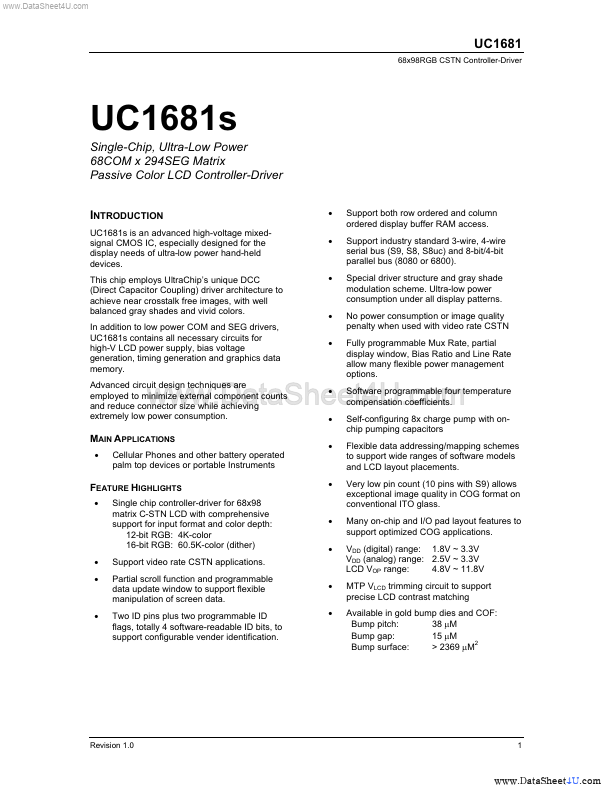 UC1681S ETC