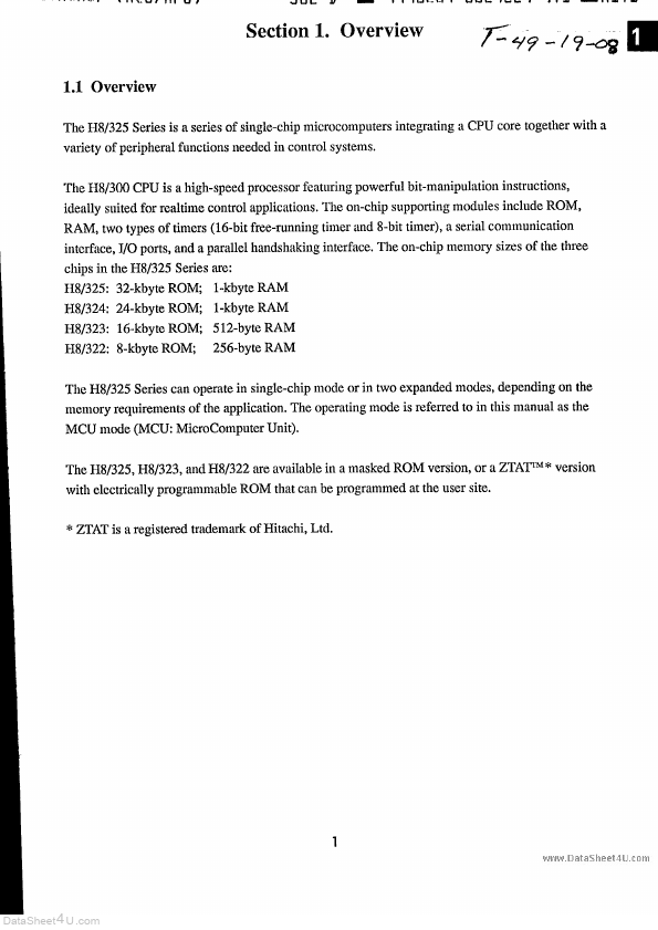 HD6473258F Hitachi Semiconductor