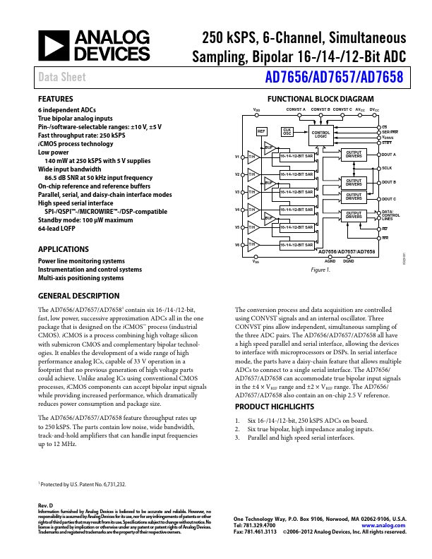 AD7658 Analog Devices