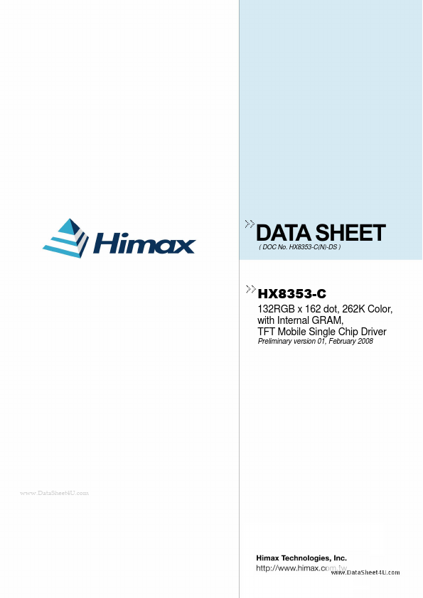 <?=HX8353-C?> डेटा पत्रक पीडीएफ