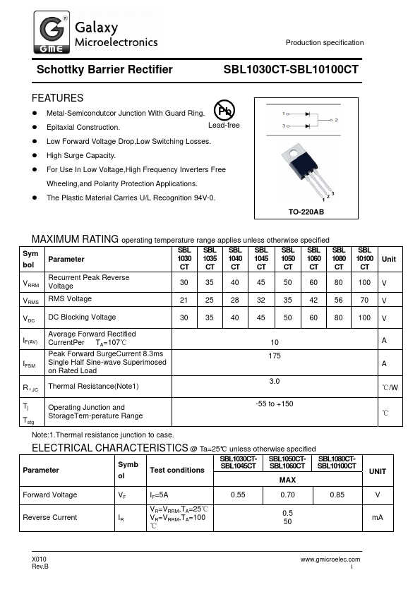 SBL1035CT