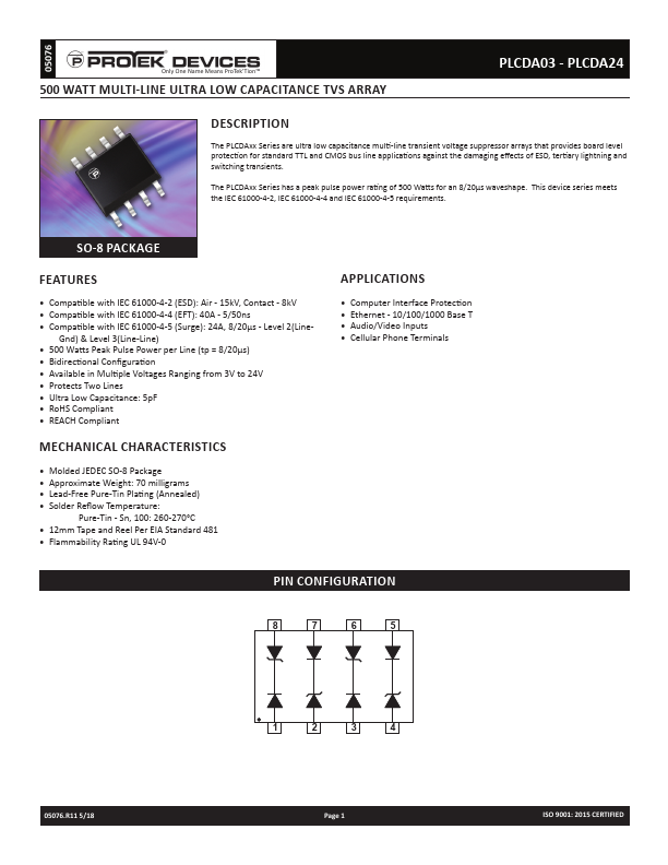 PLCDA03 Protek Devices