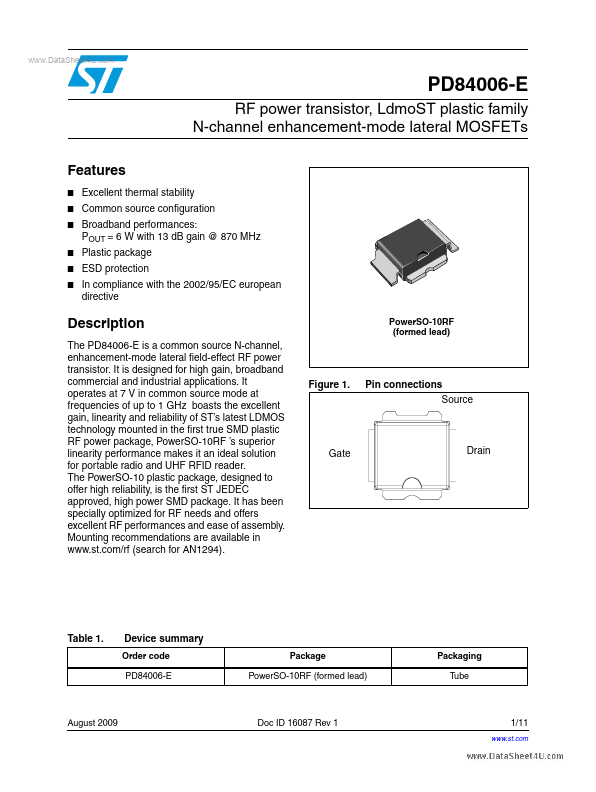 <?=PD84006-E?> डेटा पत्रक पीडीएफ