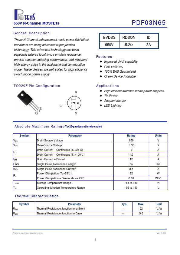 PDF03N65