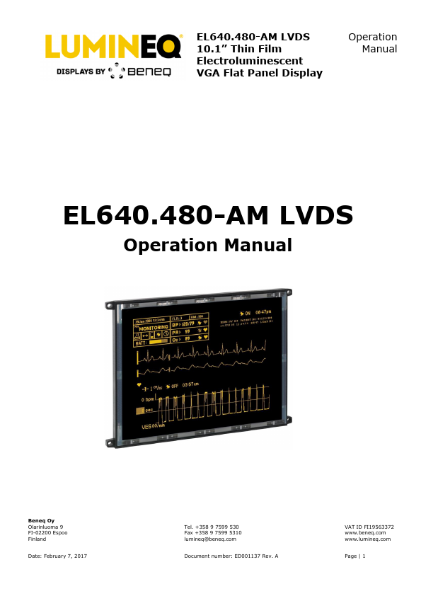 <?=EL640.480-AMLVDS?> डेटा पत्रक पीडीएफ
