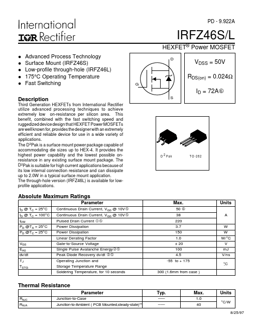 IRFZ46L International Rectifier