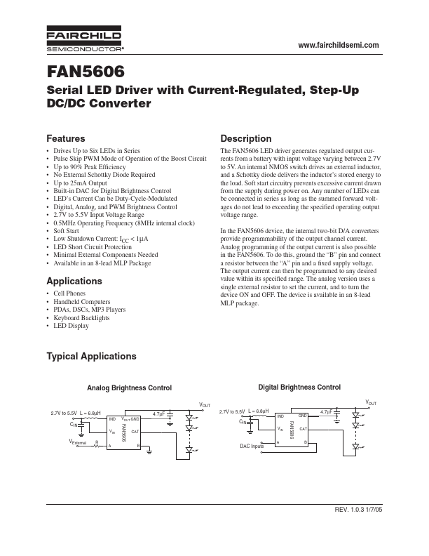 FAN5606 Fairchild Semiconductor