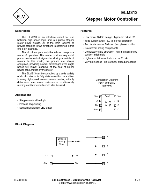 ELM313 ELM Electronics