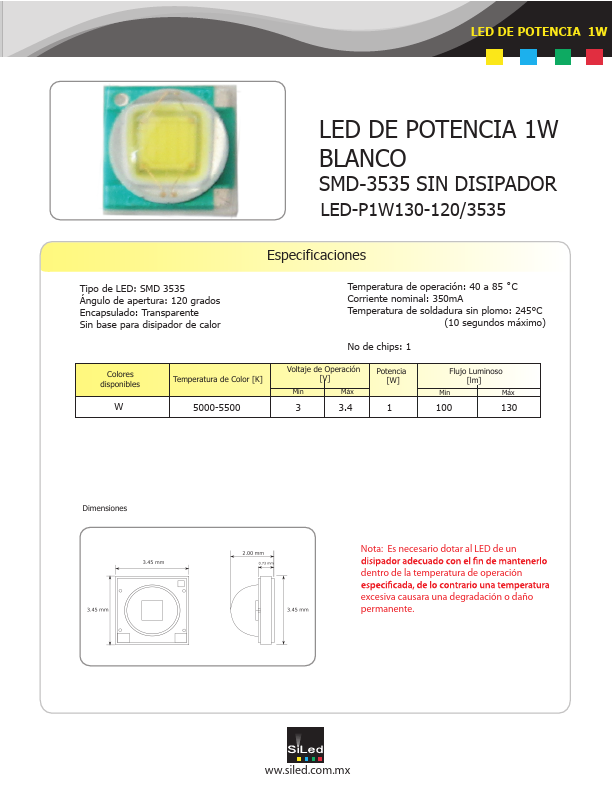 LED-P1W130-120