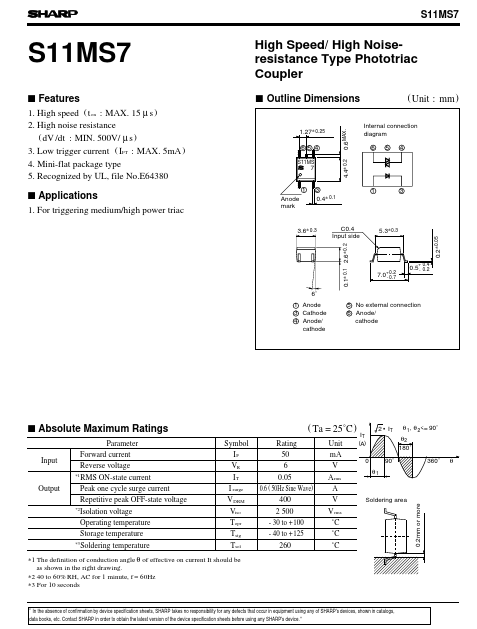 S11MS7 Sharp Electrionic Components