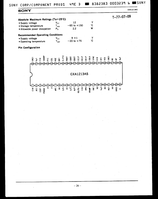 CXA1213AS