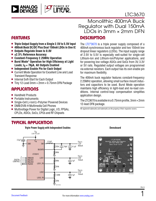 LTC3670 Linear Technology