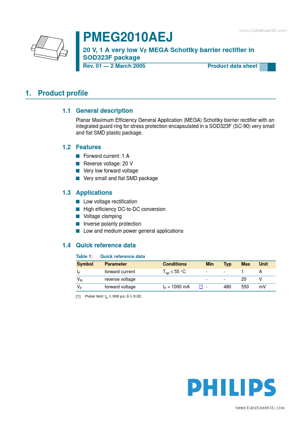 <?=PMEG2010AEJ?> डेटा पत्रक पीडीएफ