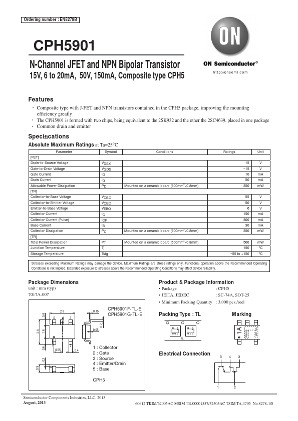 CPH5901 ON Semiconductor