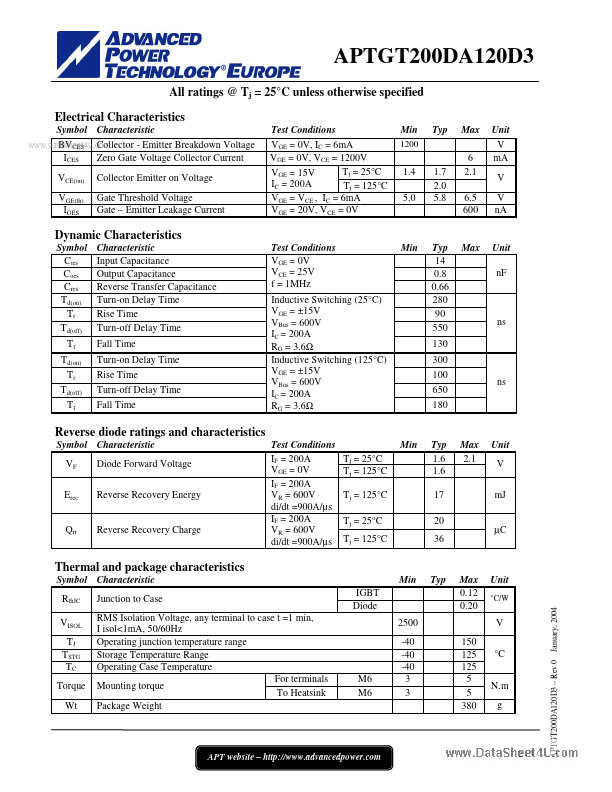 APTGT200DA120D3
