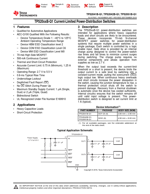 TPS2041B-Q1 Texas Instruments