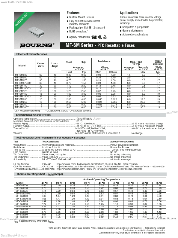 <?=MF-SM075?> डेटा पत्रक पीडीएफ