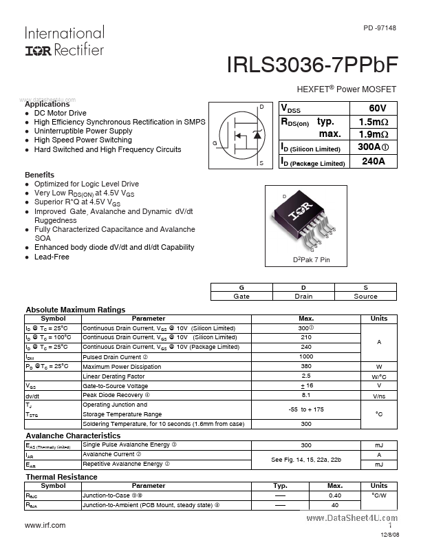 IRLS3036-7PPBF