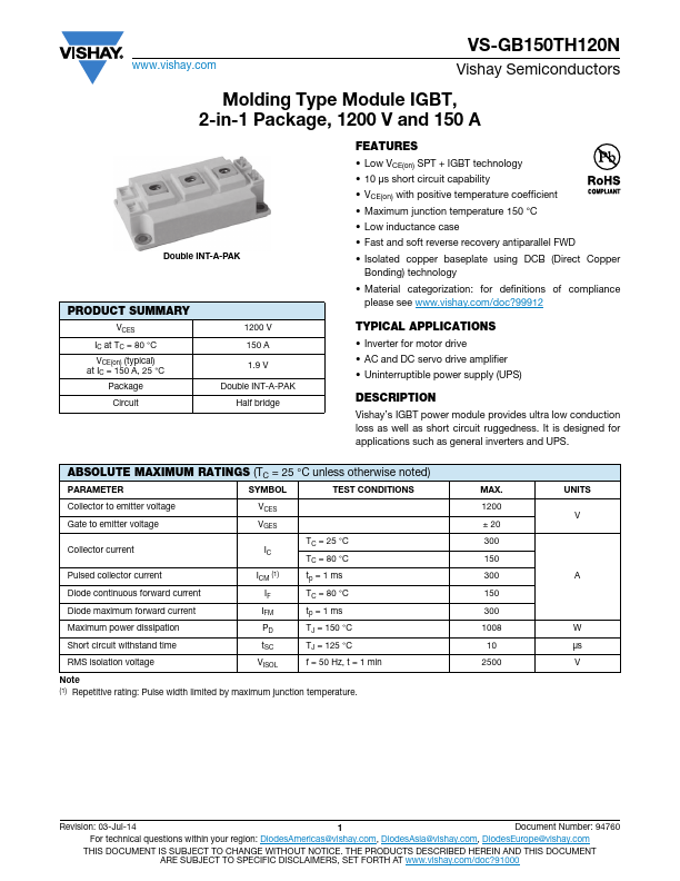 VS-GB150TH120N