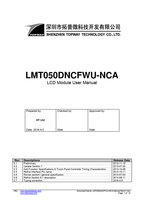 LMT050DNCFWU-NCA