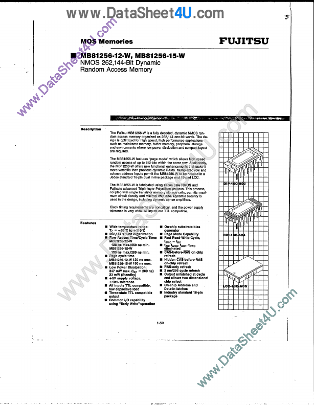 MB81256-15 Fujitsu