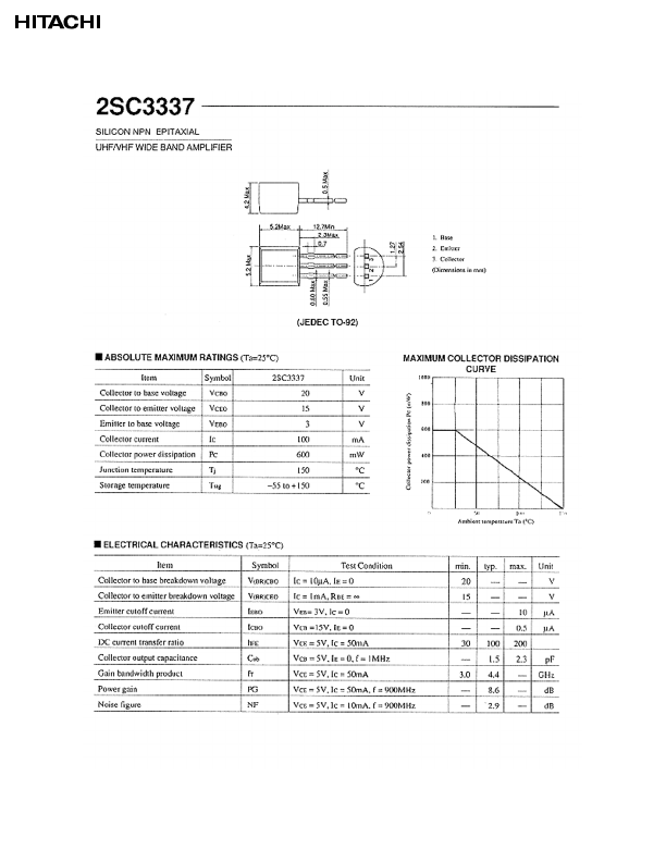 C3337 Hitachi Semiconductor